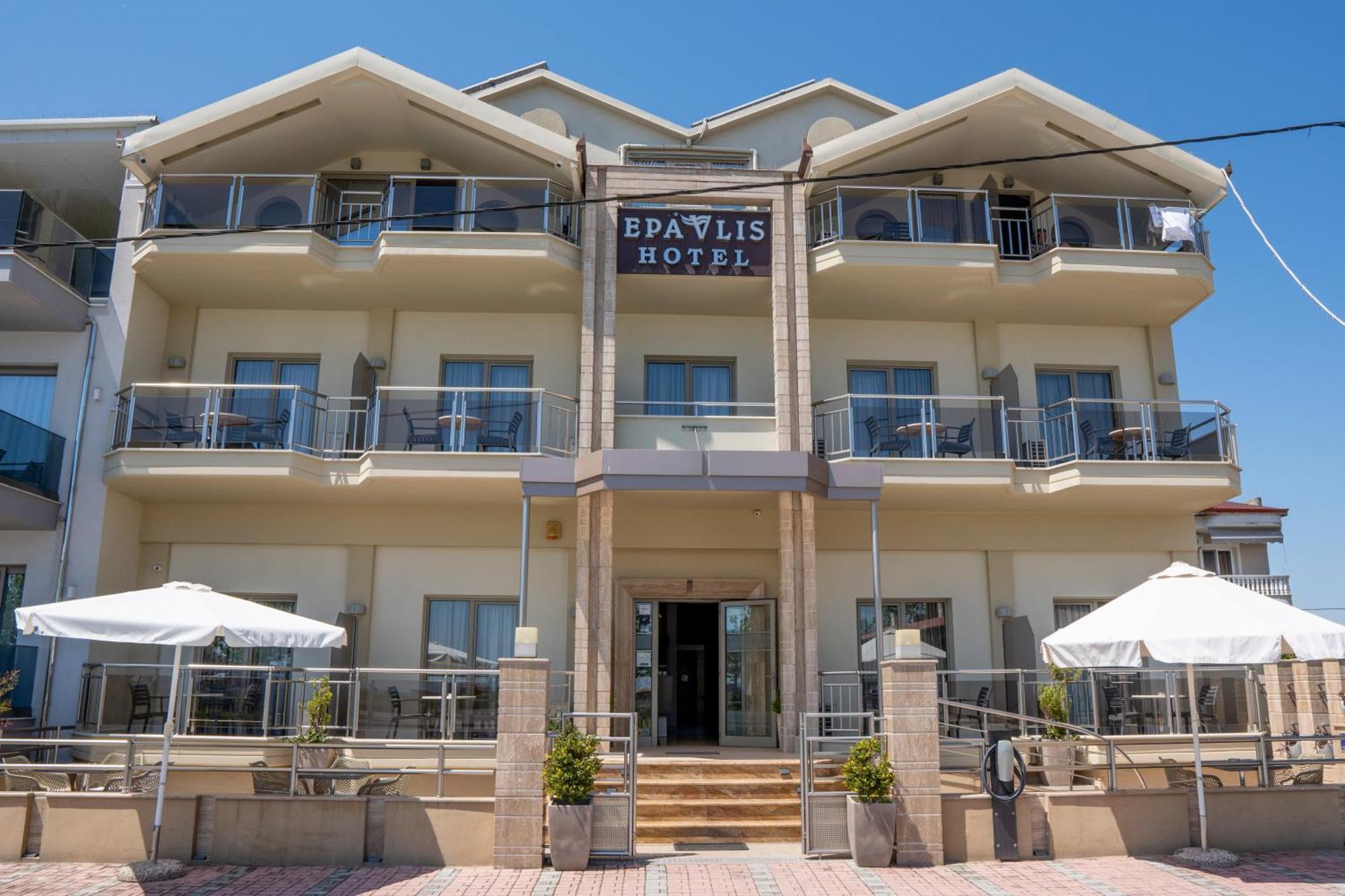 Hotel Epavlis Eleftheriadi Paralía Kültér fotó